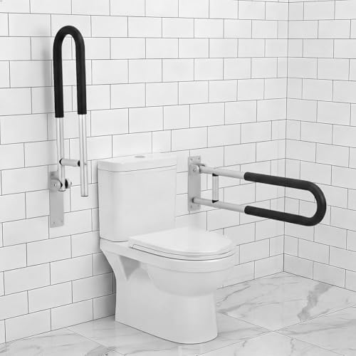 2 Pack Flip Up Toilet Safety Rails