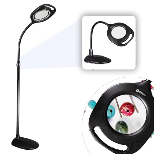 2-in-1 ClearSun LED Magnifier Light Floor and Table Lamp