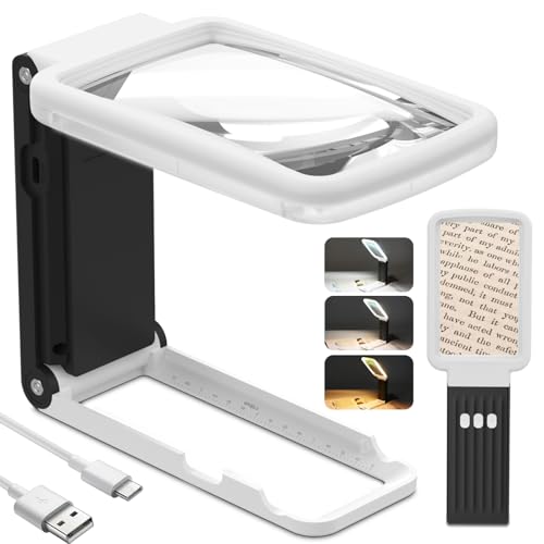 Magnifying Glass with Light and Stand