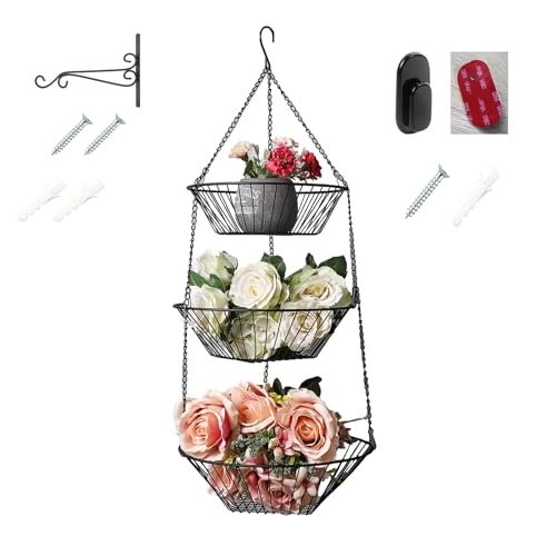 3 Tier Wire Fruit Hanging Basket