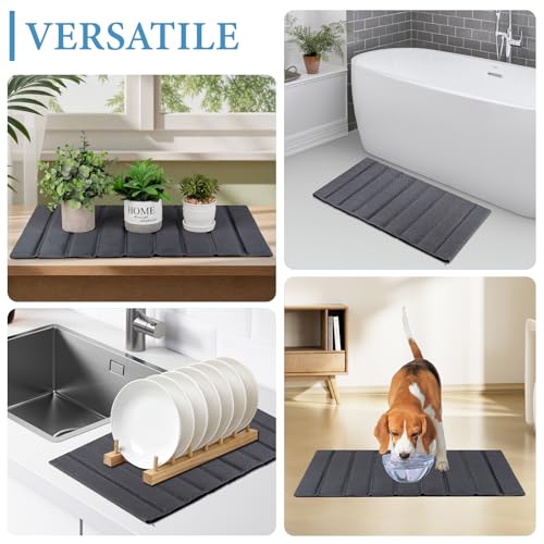 Ultra Quick Drying Stone Bath Mat Diatomaceous Earth Shower Mat Non