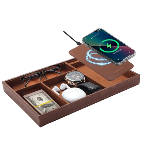 Valet Tray with Wireless Charger