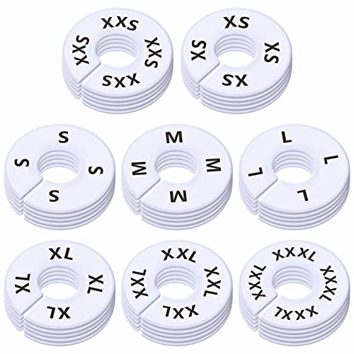 Round Clothing Size Closet Rack Dividers Hangers Separator