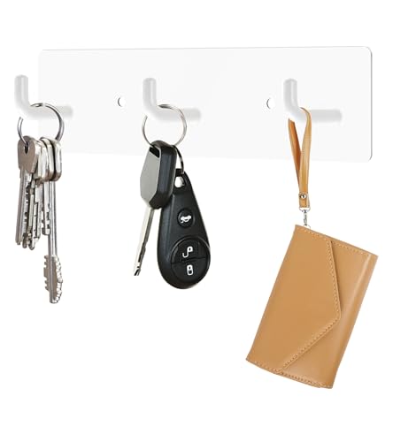 Key Rail with 3 Key Hooks