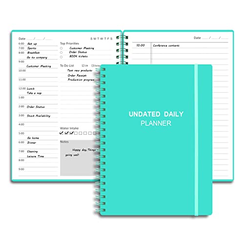 Undated Daily Planner A4 A5 3 Color