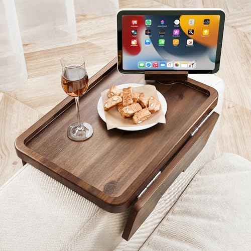 Couch Arm Table with Phone
