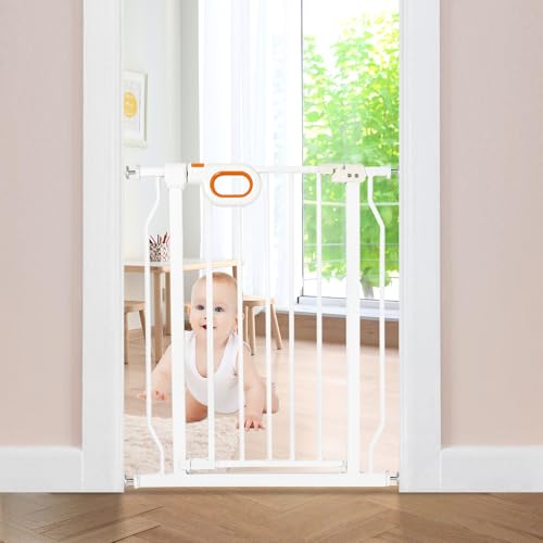 Baby Gate with Door for Stairs Doorways