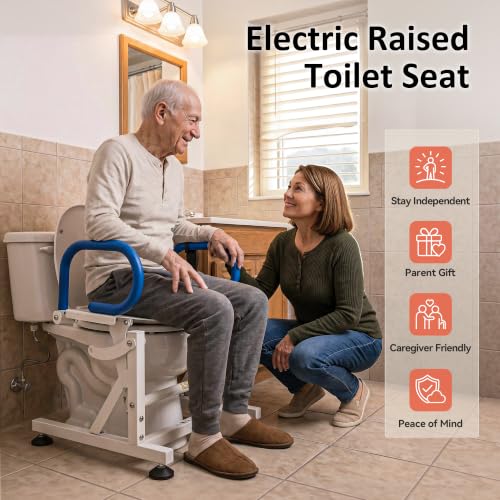 Electric Toilet Seat Lift with Handles