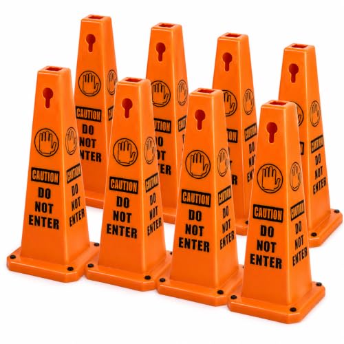 Caution Wet Floor Signs 8 Pack Heavy Duty Caution Cones
