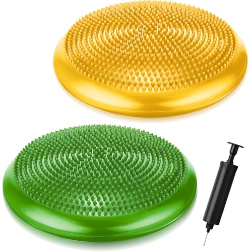 2 Pcs Balance Disc Kids Inflated Wobble Cushion