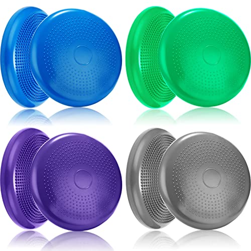4 Pcs Wiggle Seat Flexible Inflated Wobble Cushion