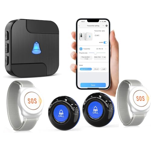 Wi Fi Wireless Caregiver Pager Call Button for Elderly at Home