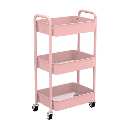 3 Tier Rolling Metal Storage Organizer
