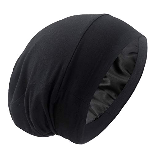 Silk Satin Lined Bonnet Sleep Cap