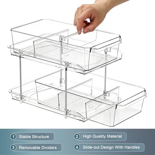 2 TIER SLIDE OUT ORGANIZER
