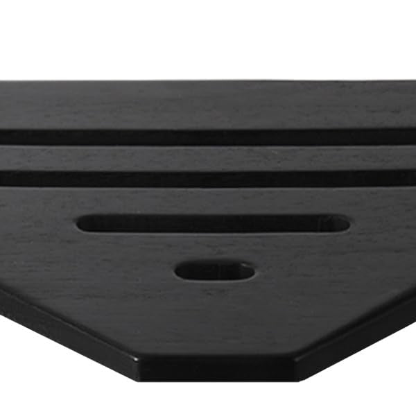 Acacia Corner Shower Stool with Storage Shelf Small Bench