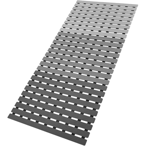 Bath Tub Shower Mat Non Slip Bathtub Mats for Bathroom Shower Floor Mat Bath Mats for Shower Tub Anti Slip Shower Mat with Drain Hole and Large Suction Cups