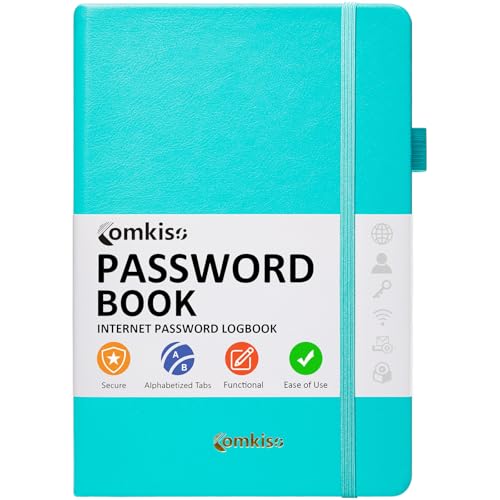 Password Book with Individual Alphabetical Tabs Laminated