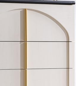 Modern Night Stand with Arched Panel