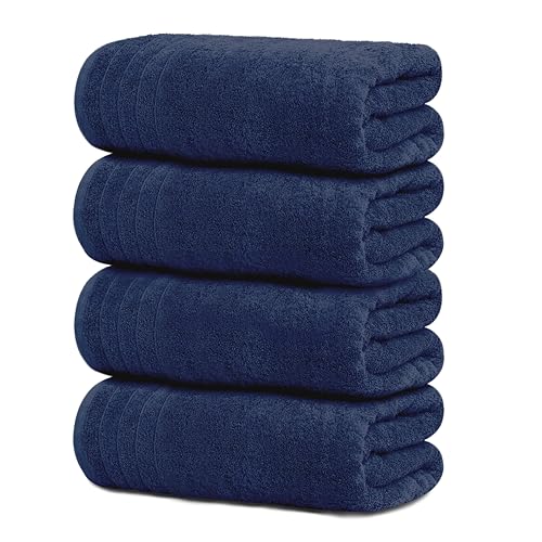 Pack of 4 Extra Large Bath Towels 30 x 60 Inches