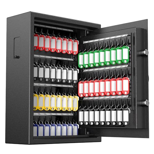 70 71 Position Key Cabinet with Combination & Key Lock and Fingerprint Key Cabinet with Anti