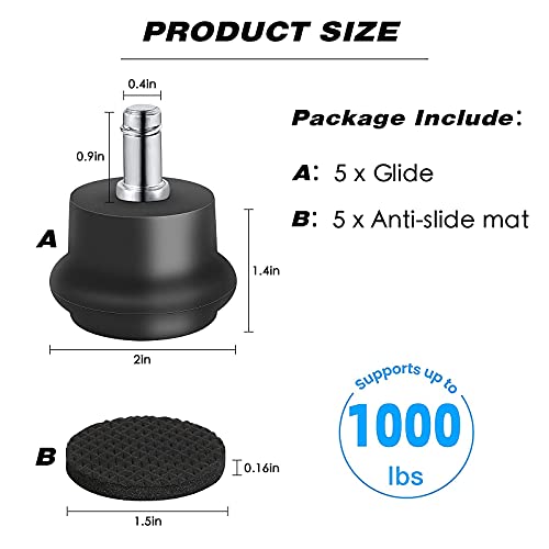 Office Chair Bell Glide Replacement