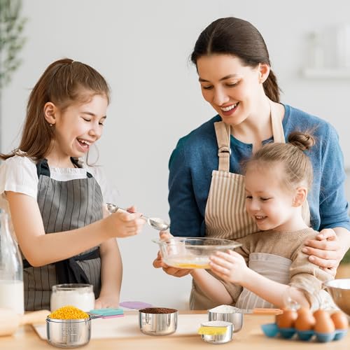 Stainless Steel Magnetic Measuring Cups and Spoons Set