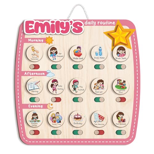 Personalized Wooden Chore Chart for Kids