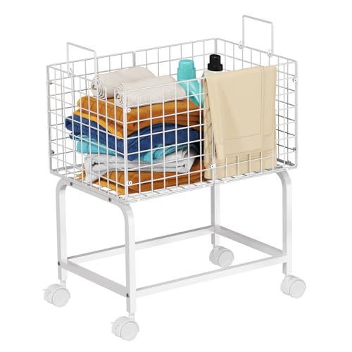 Wire Laundry Hamper Cart