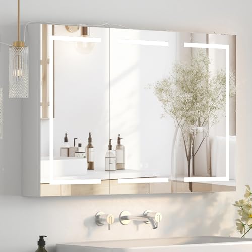 Large LED Medicine Cabinet for Bathroom