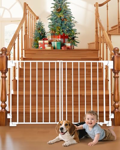 35 55" No Bottom Bar Baby Gates for Stairs