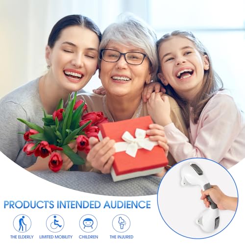 Suction Grab Bar with Safety Indicator for Bathtub Shower Bathroom