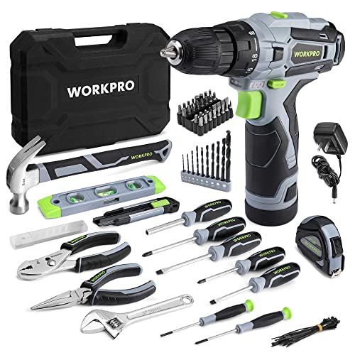 Tool Set with Cordless 12V Drill Driver