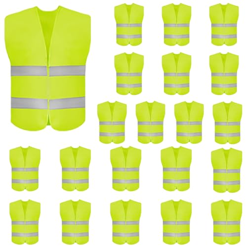 10 Pack High Visibility Safety Vest for Traffic Work