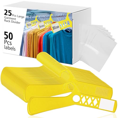 Large Closet Dividers and White Blank Cards