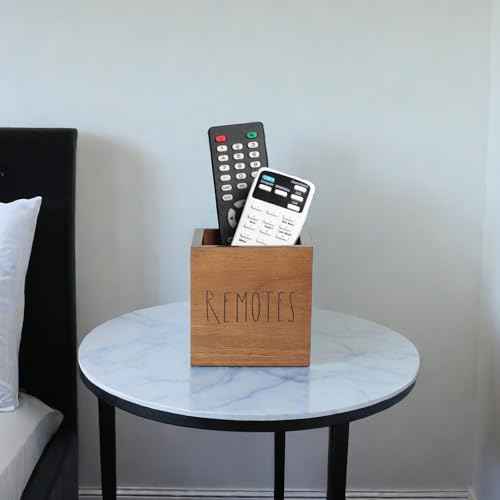 Acacia Wood Remote Control Holder