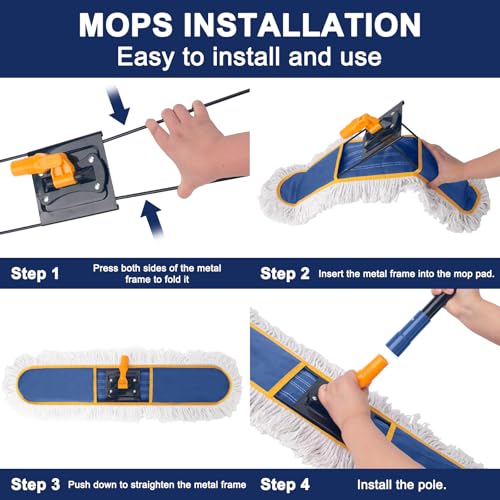 36" Commercial Dust Mops for Floor Cleaning