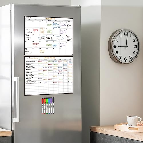 Magnetic Dry Erase Chore and Month Whiteboard