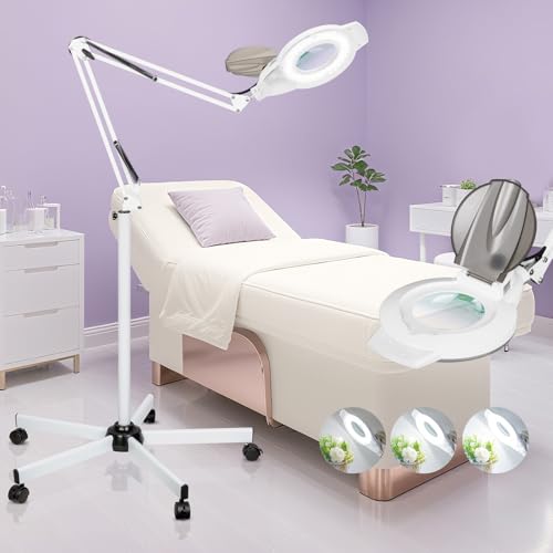 2200 Lumens Magnifying Glass with Light Stand and Clamp