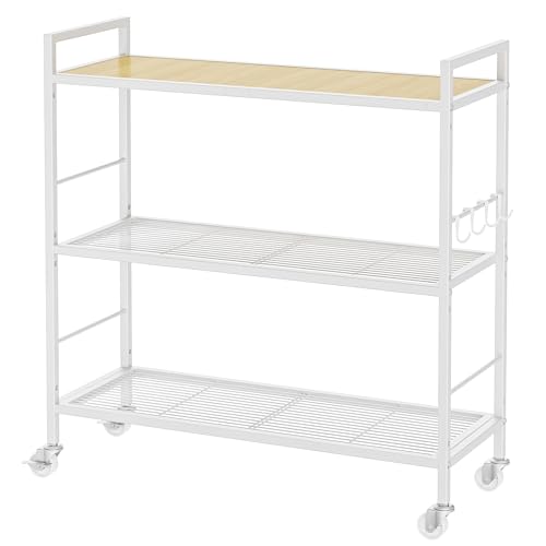 Metal Storage Rack with Industrial Wheels