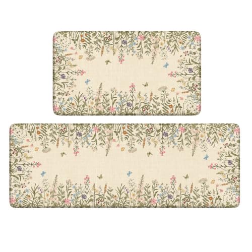 Kitchen Mats Cushioned Anti Fatigue Kitchen Rugs and Mats
