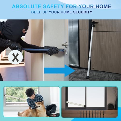 Upgraded Door Security Bar & Sliding Door Lock Bar