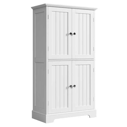 Bathroom Floor Storage Cabinet with Doors
