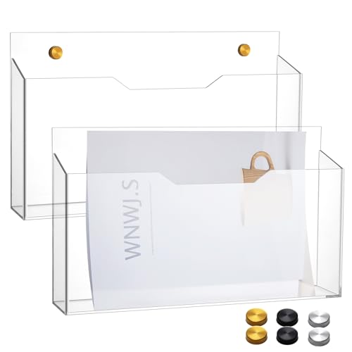 Acrylic File Holder Wall Mount