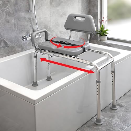 Gateway Premium Sliding Bath Transfer Bench with Swivel Seat