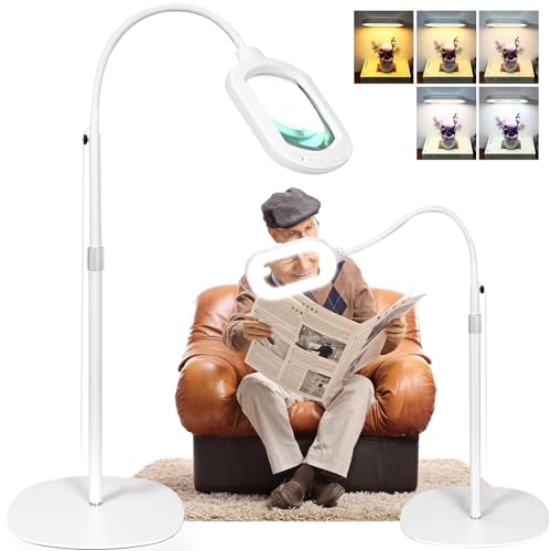 Gooseneck Magnifying Floor Lamp