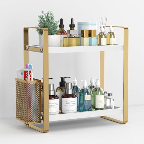 Bathroom Counter Organizer with Basket