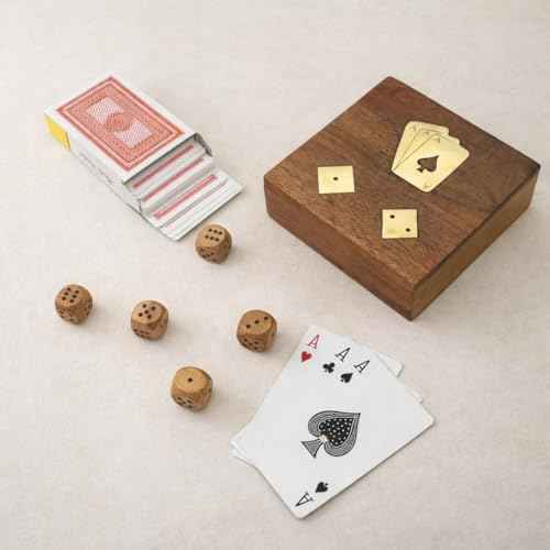 Wooden Playing Card Box