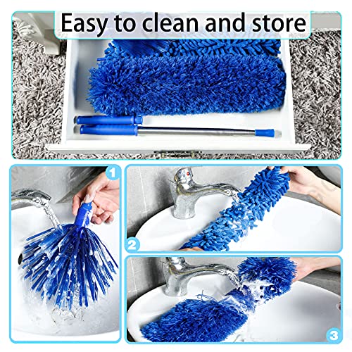 Microfiber Dusters w 2 Handle Sets