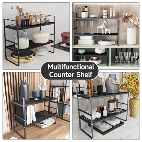 Expandable Cabinet Countertop Shelves